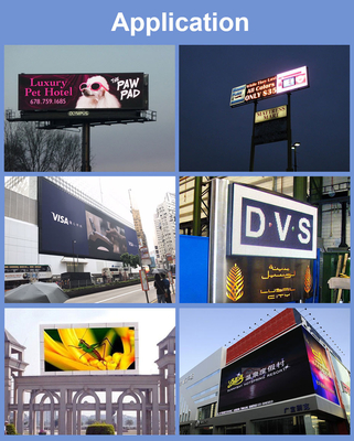 P4 Outdoor Advertising Display Customized Cabinet With 100000 Hours Lifespan