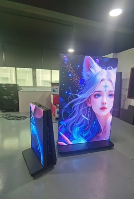 P1.86 Δαλωτή αφίσα GOB LED Display Floor Stand για έκθεση αεροδρόμιο ξενοδοχείο εμπορικό κέντρο