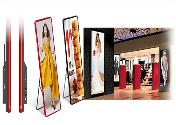 Light Weight Slim P2.5mm Advertising LED Poster Display For 4S Shop/ Airports Easy Control 480*1920mm